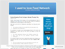 Tablet Screenshot of iusedtolovefoodnetwork.wordpress.com