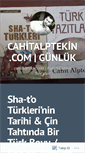 Mobile Screenshot of cahitalptekin.wordpress.com