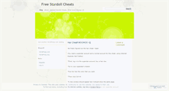 Desktop Screenshot of freestardollcheats.wordpress.com