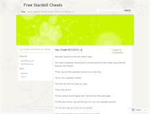 Tablet Screenshot of freestardollcheats.wordpress.com