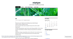 Desktop Screenshot of miariyan.wordpress.com