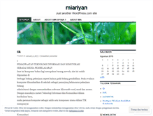 Tablet Screenshot of miariyan.wordpress.com