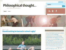 Tablet Screenshot of philosophicalthought.wordpress.com