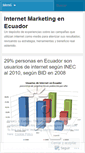 Mobile Screenshot of ecuadorinternetmarketing.wordpress.com