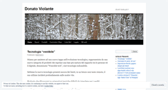 Desktop Screenshot of donatoviolante.wordpress.com