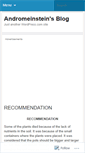 Mobile Screenshot of andromeinstein.wordpress.com
