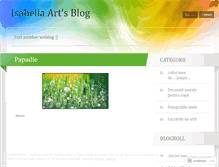 Tablet Screenshot of isabelleart.wordpress.com