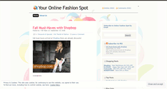 Desktop Screenshot of fashionspot.wordpress.com
