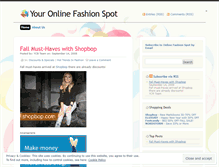 Tablet Screenshot of fashionspot.wordpress.com