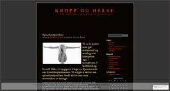 Desktop Screenshot of kroppoghelse.wordpress.com