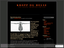 Tablet Screenshot of kroppoghelse.wordpress.com