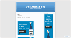 Desktop Screenshot of desikhazana.wordpress.com