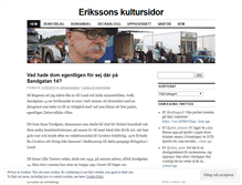 Tablet Screenshot of erikssonskultursidor.wordpress.com