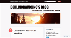 Desktop Screenshot of berlinodavicino.wordpress.com