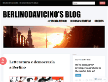 Tablet Screenshot of berlinodavicino.wordpress.com