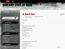 Tablet Screenshot of oaklandstateofmind.wordpress.com
