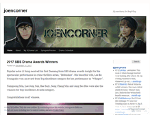 Tablet Screenshot of joencorner.wordpress.com