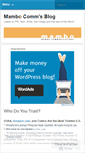 Mobile Screenshot of mambocomm.wordpress.com