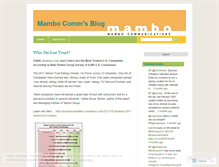 Tablet Screenshot of mambocomm.wordpress.com