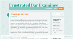 Desktop Screenshot of frustratedbarexaminee.wordpress.com