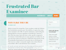 Tablet Screenshot of frustratedbarexaminee.wordpress.com
