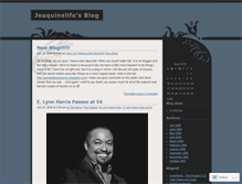 Tablet Screenshot of joaquinslife.wordpress.com