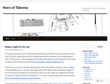 Tablet Screenshot of hornoftakoma.wordpress.com