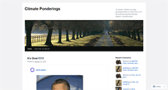 Desktop Screenshot of climaterealistponderings.wordpress.com