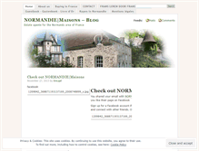 Tablet Screenshot of normandiemaisons.wordpress.com