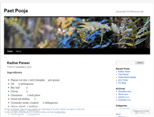 Tablet Screenshot of paetpooja.wordpress.com