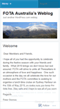 Mobile Screenshot of fotaaustralia.wordpress.com