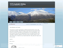 Tablet Screenshot of fotaaustralia.wordpress.com