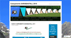 Desktop Screenshot of campamentosarabastall2010.wordpress.com