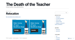 Desktop Screenshot of deathoftheteacher.wordpress.com