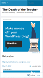 Mobile Screenshot of deathoftheteacher.wordpress.com
