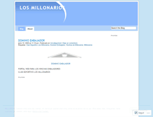 Tablet Screenshot of losmillonarios.wordpress.com