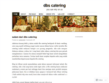 Tablet Screenshot of dbscatering.wordpress.com