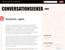 Tablet Screenshot of conversationseeker.wordpress.com