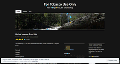Desktop Screenshot of fortobaccouseonly.wordpress.com