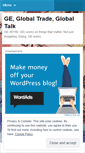 Mobile Screenshot of geworldtrade.wordpress.com