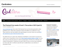 Tablet Screenshot of cardcetera.wordpress.com