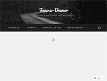 Tablet Screenshot of janinerbeaner.wordpress.com