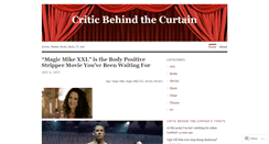 Desktop Screenshot of criticbehindthecurtain.wordpress.com