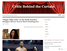 Tablet Screenshot of criticbehindthecurtain.wordpress.com