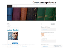 Tablet Screenshot of drsoumenpatra12.wordpress.com