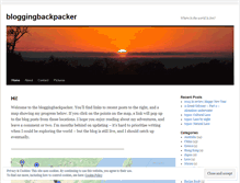 Tablet Screenshot of bloggingbackpacker.wordpress.com