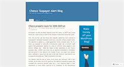 Desktop Screenshot of chescotaxpayeralert.wordpress.com