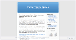 Desktop Screenshot of farmfrenzygames.wordpress.com