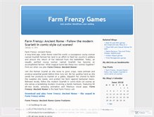 Tablet Screenshot of farmfrenzygames.wordpress.com