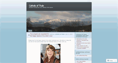 Desktop Screenshot of catholicofthule.wordpress.com